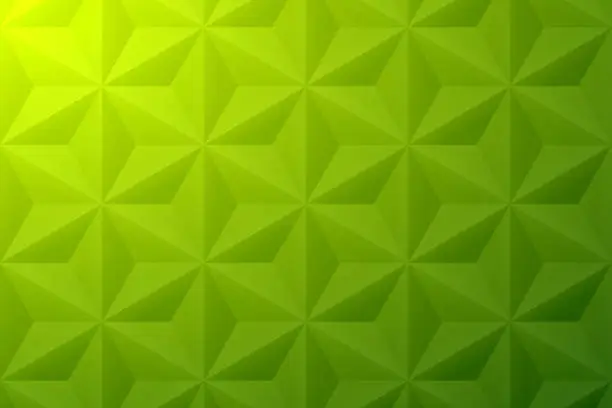 Vector illustration of Abstract green background - Geometric texture