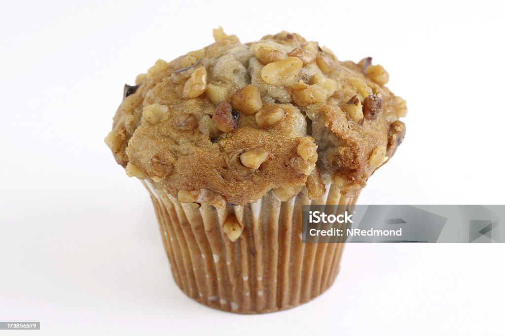 muffin de banana com nozes - Foto de stock de Muffin royalty-free