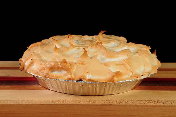 lemon meringue pie stock photo
