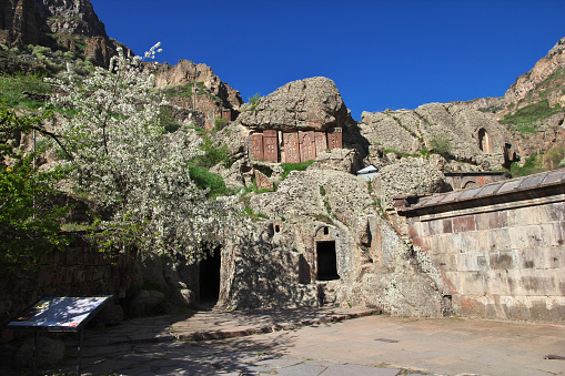 Geghard monastery in Caucasus mountains, Armenia