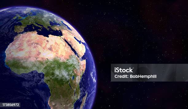 Planet Earth From Space Stock Photo - Download Image Now - Africa, Map, Globe - Navigational Equipment