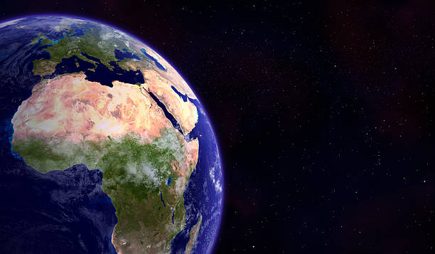 планета земля из космоса - spain map three dimensional shape cartography стоковые фото и изображения