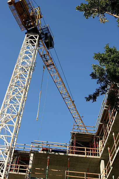 istock Tower Crane Builds an Office Building 173857048