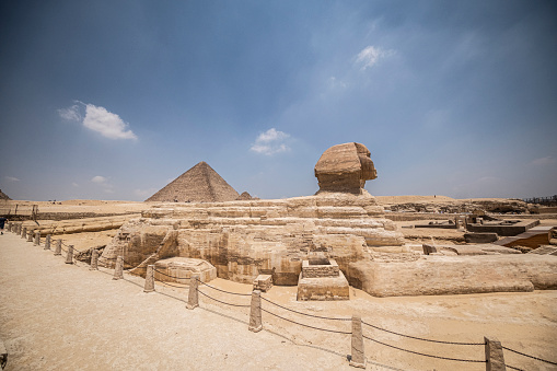 The Sphinx of Egypt in the city of Cairo