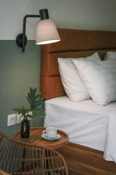 istock White pillows, duvet and duvet case on a bed 1738594898