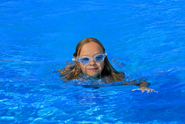 istock Girl playing in pool 173860819