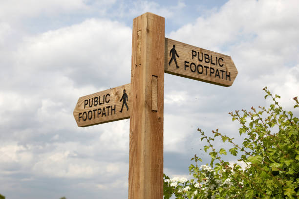 istock Footpath sign in the UK 173860911