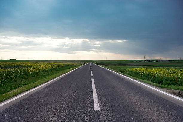 istock Country highway and sky. 173860934