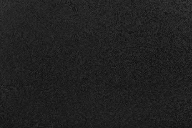 Black leather texture stock photo