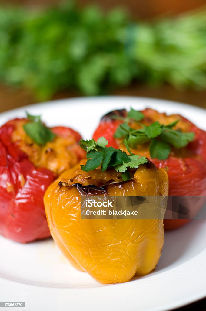 Peperoni ripieni - Foto stock royalty-free di Alimentazione sana