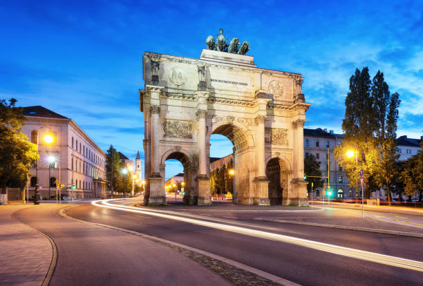 istock Siegestor (Victory Gate) triumphal arch in downtown Munich, Germany 1738632368