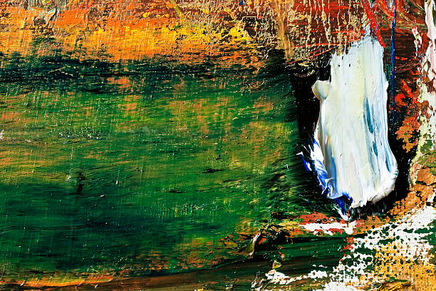 istock Abstract painted green art backgrounds. 173863293