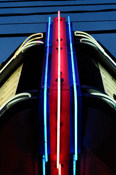 Old Fashion Neon Marquee stock photo