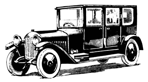 istock Vintage Clip Art and Illustrations | Antique Car 173863686