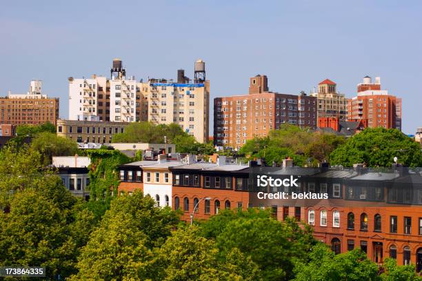 Brooklyn Apartments - Fotografias de stock e mais imagens de Prospect Park - Prospect Park, Brooklyn - Nova Iorque, Torre de água