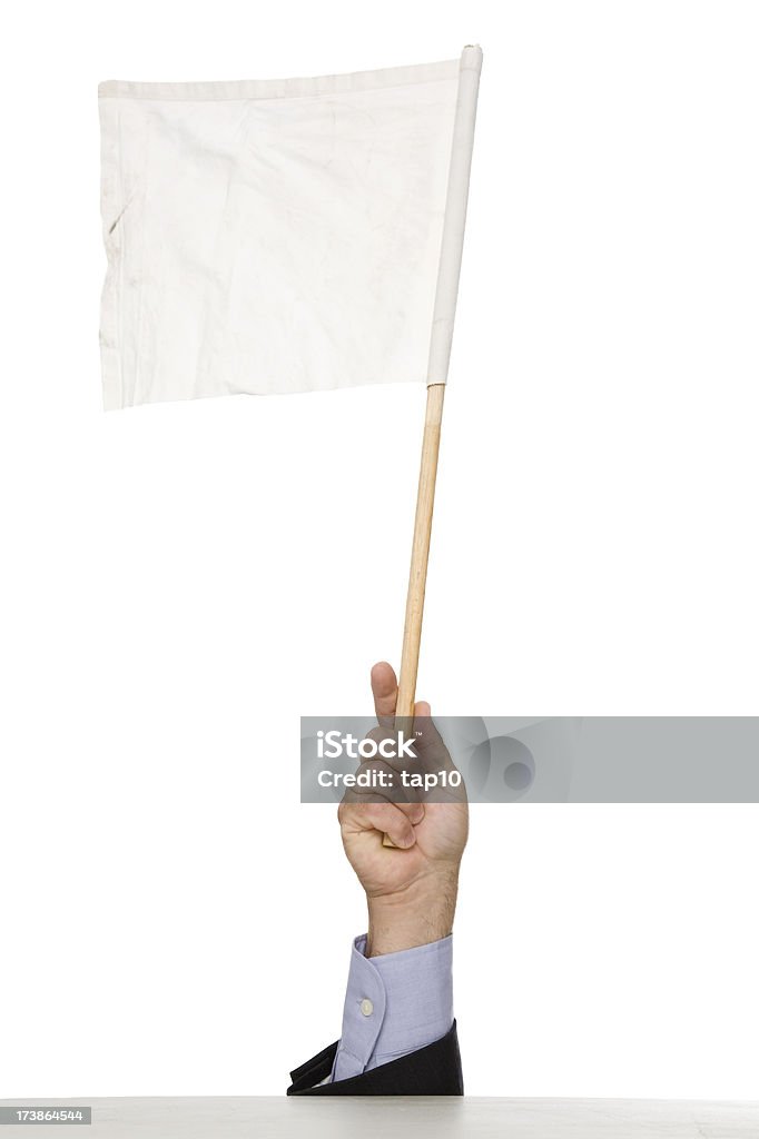 Surrender - Lizenzfrei Die weiße Fahne hissen Stock-Foto