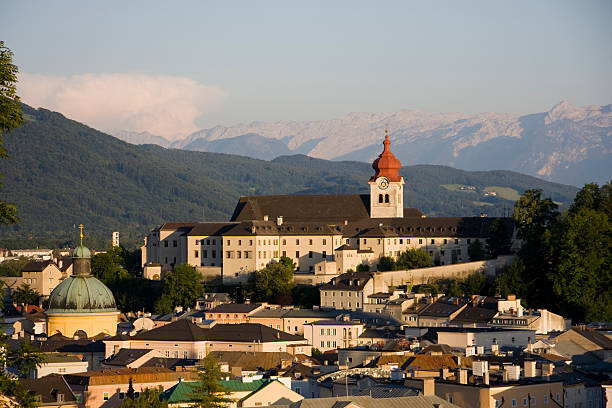 Nonnberg Abbey/Nunnery stock photo