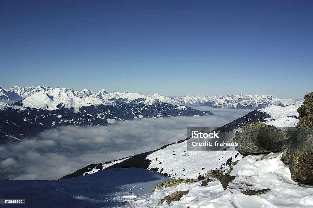 Paisagem de Inverno - Royalty-free Alpes Europeus Foto de stock