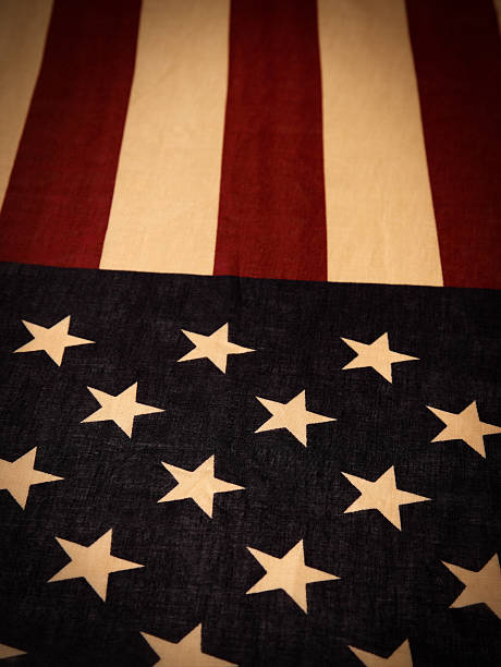 旧アメリカの国旗 - american flag star shape striped fourth of july ストックフォトと画像