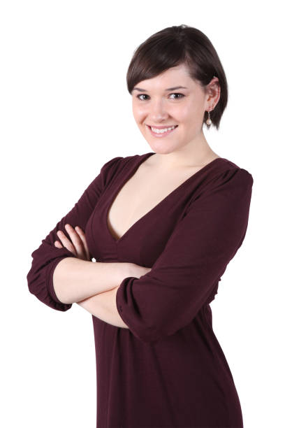 istock Cute Caucasian Girl Folding Arms 173867333
