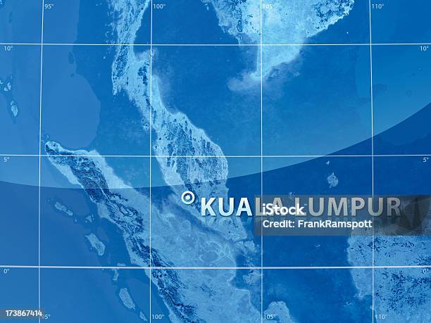 Świat Miasto Kuala Lumpur - zdjęcia stockowe i więcej obrazów Kuala Lumpur - Kuala Lumpur, Malezja, Mapa topograficzna