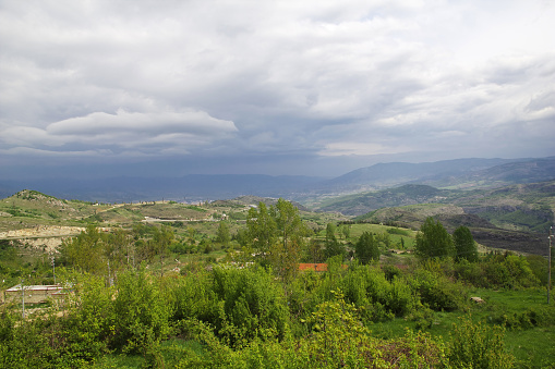 The view on Shushi city in Nagorno Karabakh, Caucasus