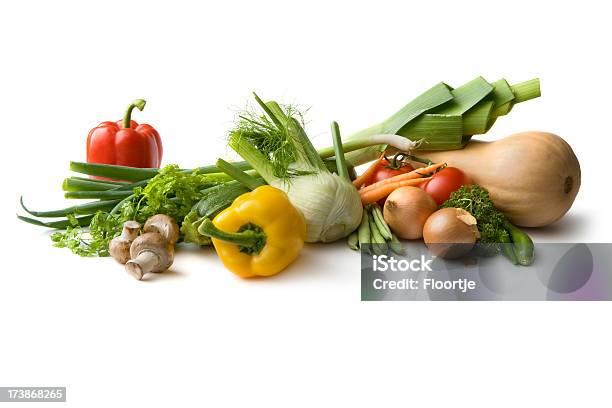 Składniki Por Kopru Butternutsquash Grzyb Pomidor Cebula Fasolka Bellpepper Springonion - zdjęcia stockowe i więcej obrazów Jarzyna