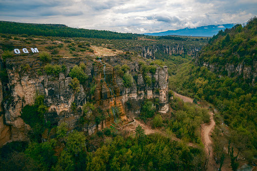 Tokatlı Canyon, Safranbolu, Karabuk with a unique view of every shade of green.