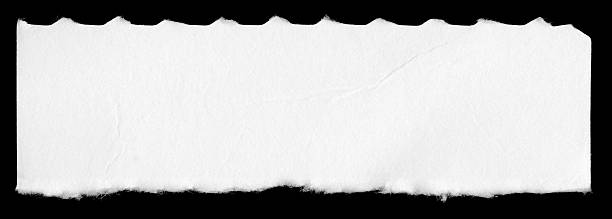 istock Paper With Torn Bottom and Serrated Top Edge 173869724