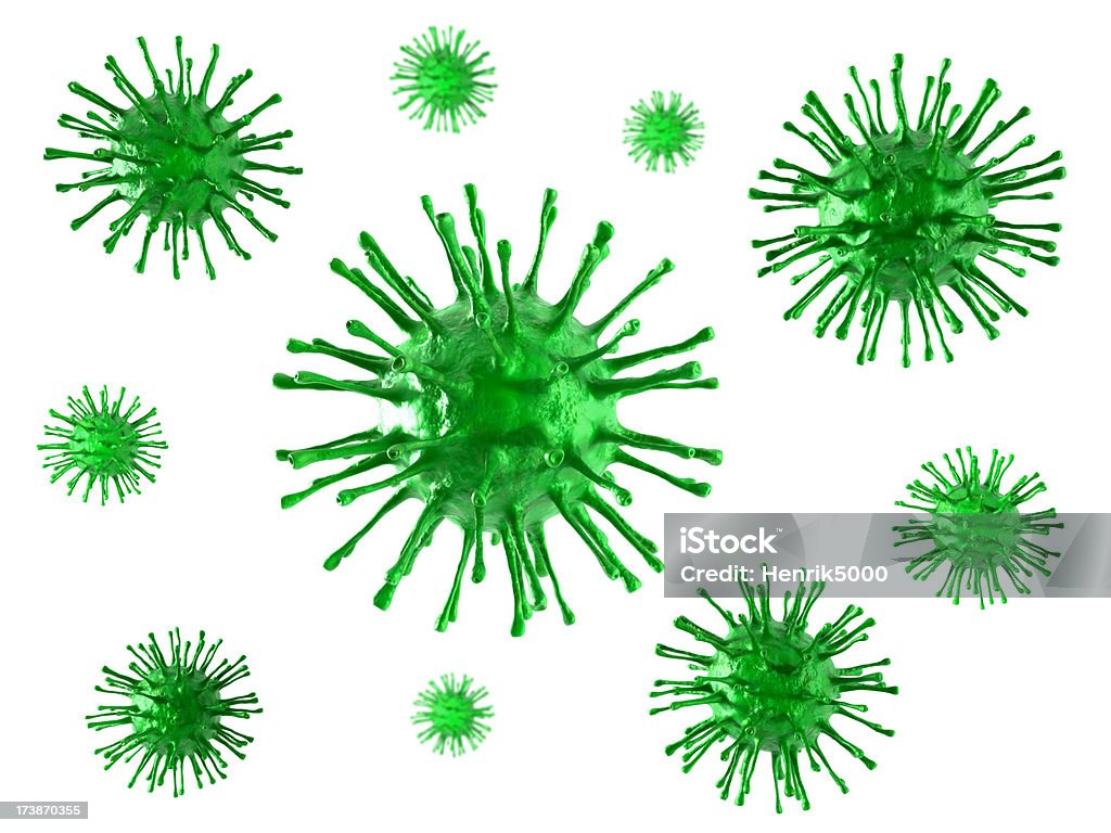 Las células de Virus aislado con trazado de recorte - Foto de stock de Afección médica libre de derechos