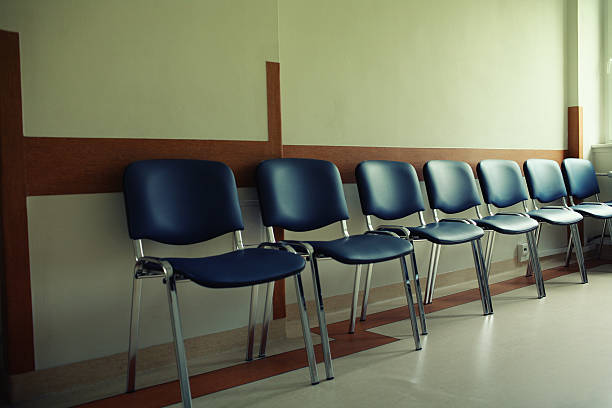 istock Blue chairs outside the waiting room 173870767