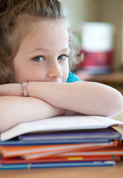 istock Young female child on her school. 173871478