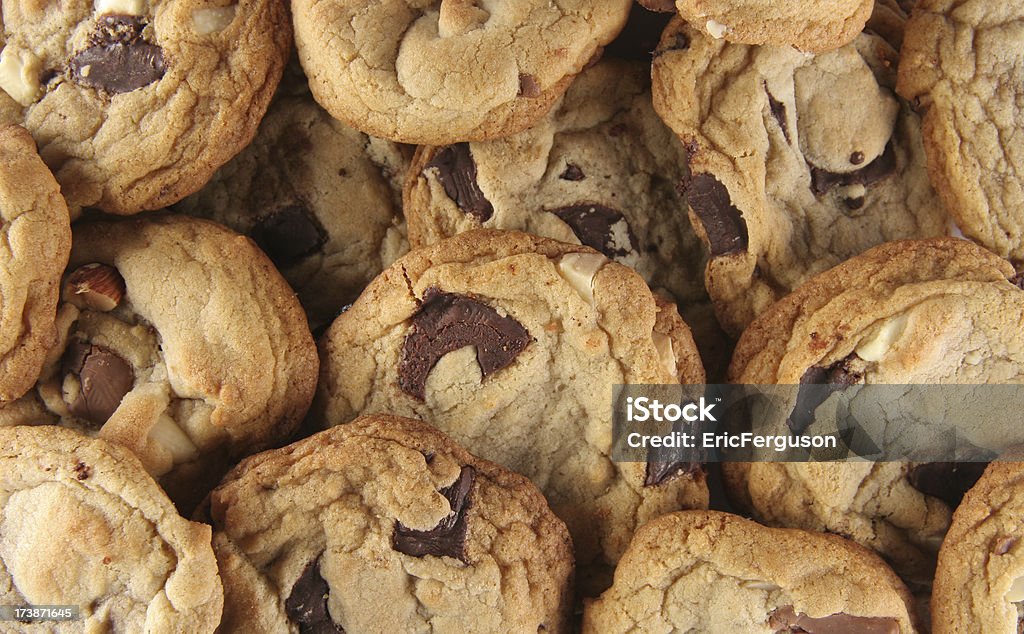 Hausgemachte Kekse mit Schokolade-Chips - Lizenzfrei Altertümlich Stock-Foto
