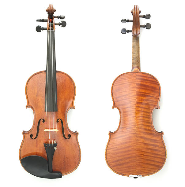 Violin Two Views stock photo