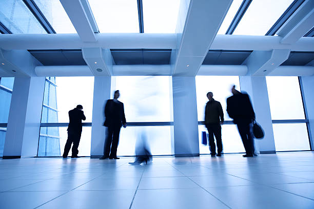 istock Business people waiting in a lobby 173873659