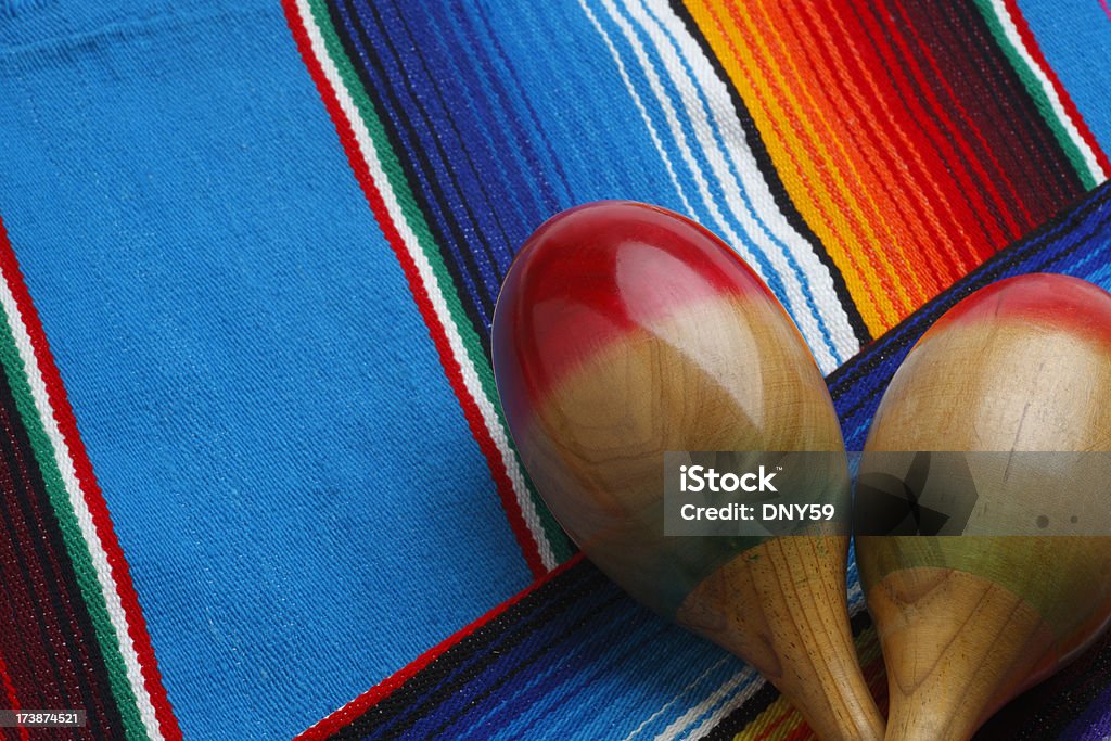 Mexican Blanket i Marakasy - Zbiór zdjęć royalty-free (Bez ludzi)