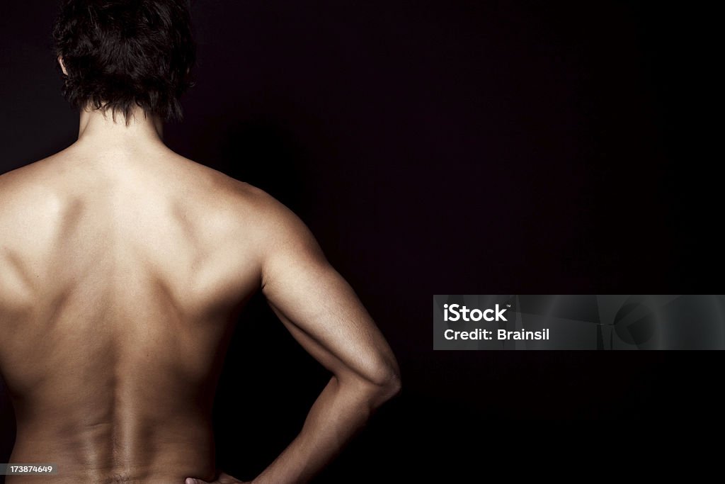 Homem nas costas - Royalty-free Nu Foto de stock