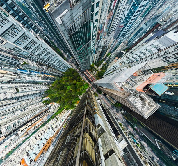 Aerial view of city