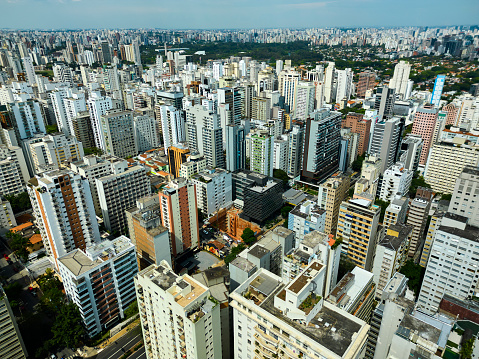 Above Almeda Itu street in Sao Paulo.