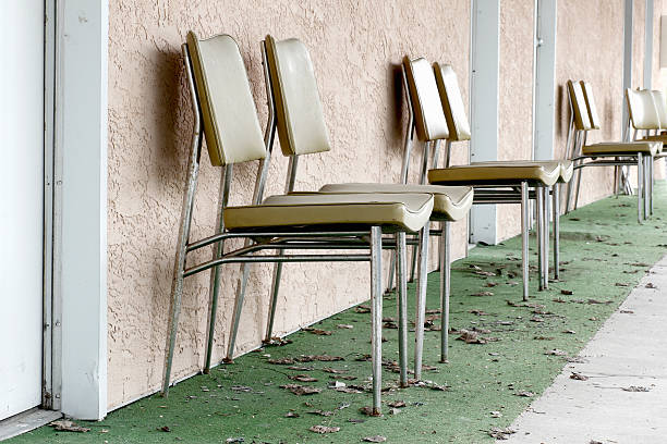 Retro Motel Chairs stock photo