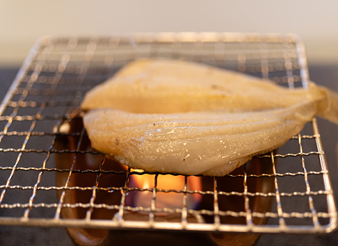 grill dried fish