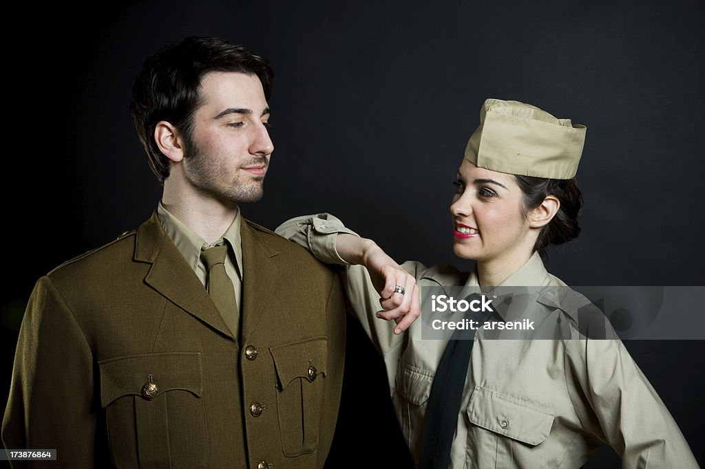 Coppia militare - Foto stock royalty-free di Personale militare