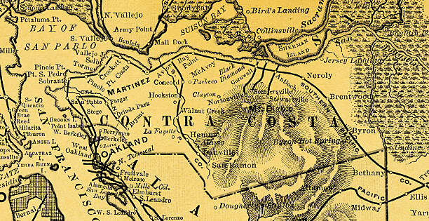 istock USA Maps and Illustrations I Contra Costa County in California 173877437