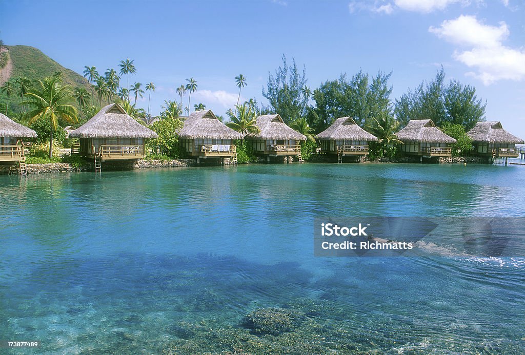 Relaxing in Polynesia Man swimming with snorkle on the translucid blue waters of Bora Bora. French Polynesia.See a nice variety of beaches in these two lightboxes: Bora Bora Stock Photo