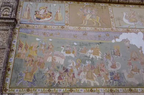 Photo of Wall paintings of ancient temple