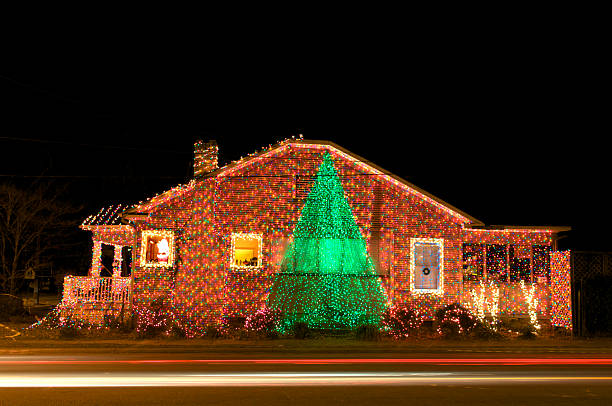 istock Christmas Lights on a House 173877665