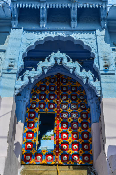 Blue buildings in Jodhpur, India