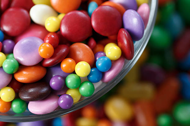 Candy in Dish stock photo