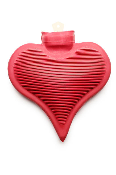 Heart-Shaped Hot Water Bottle stock photo