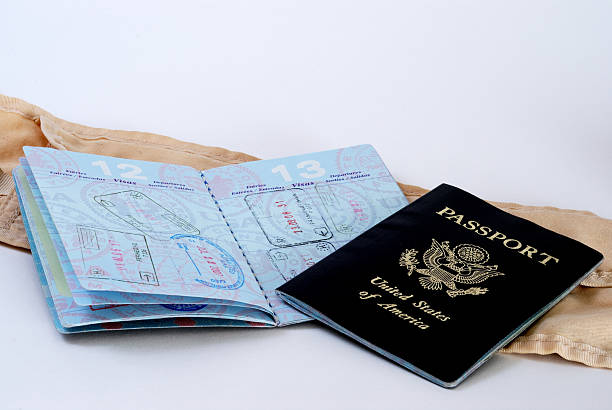 istock US passports with travel belt 173878966